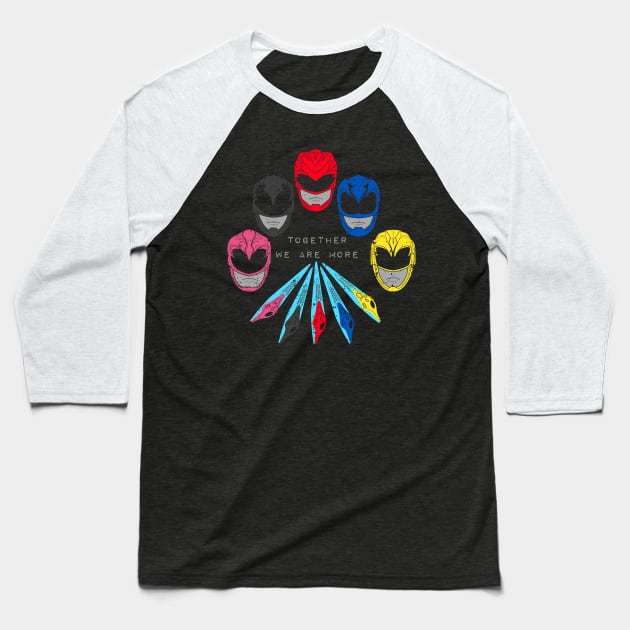 New Swords Power Together Baseball T-Shirt by tiranocyrus